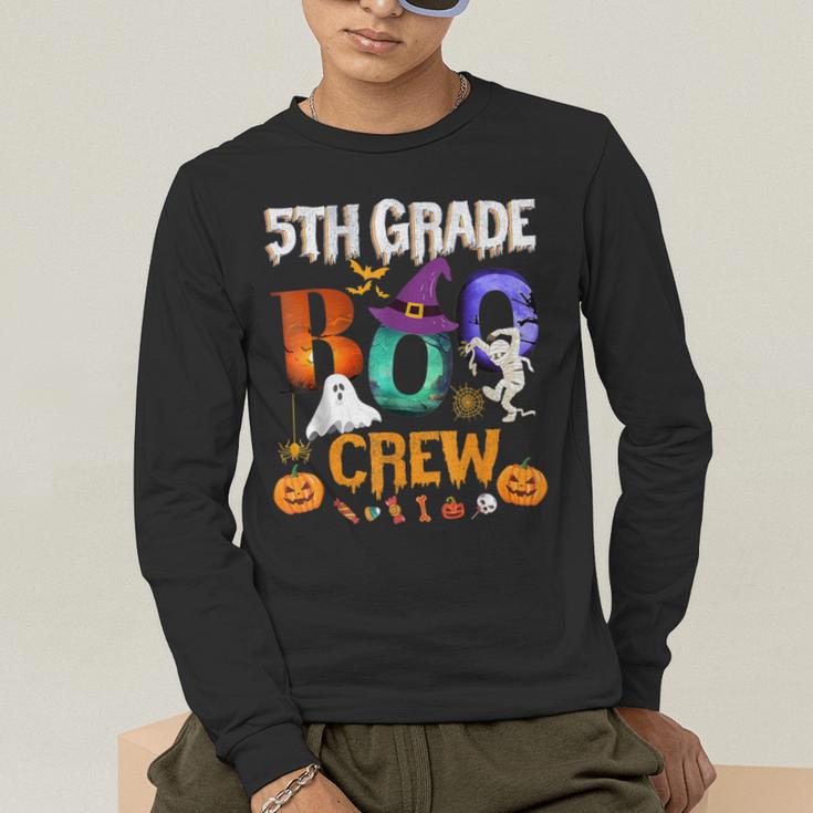 5th Grade Boo Crew Teacher Student Halloween Costume For Men Women Kids Men's Long Sleeve T-Shirt, funny gift
