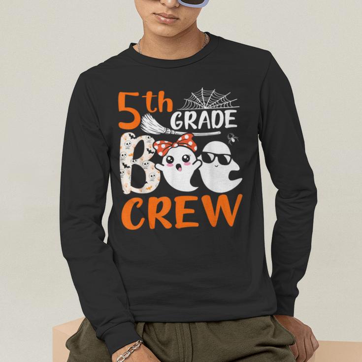 5th Grade Boo Crew Teachers Students Ghost Halloween Men's Long Sleeve T-Shirt, funny gift 5th Grade Boo Crew Teachers Students Ghost Halloween Men's Long Sleeve T-Shirt, funny gift