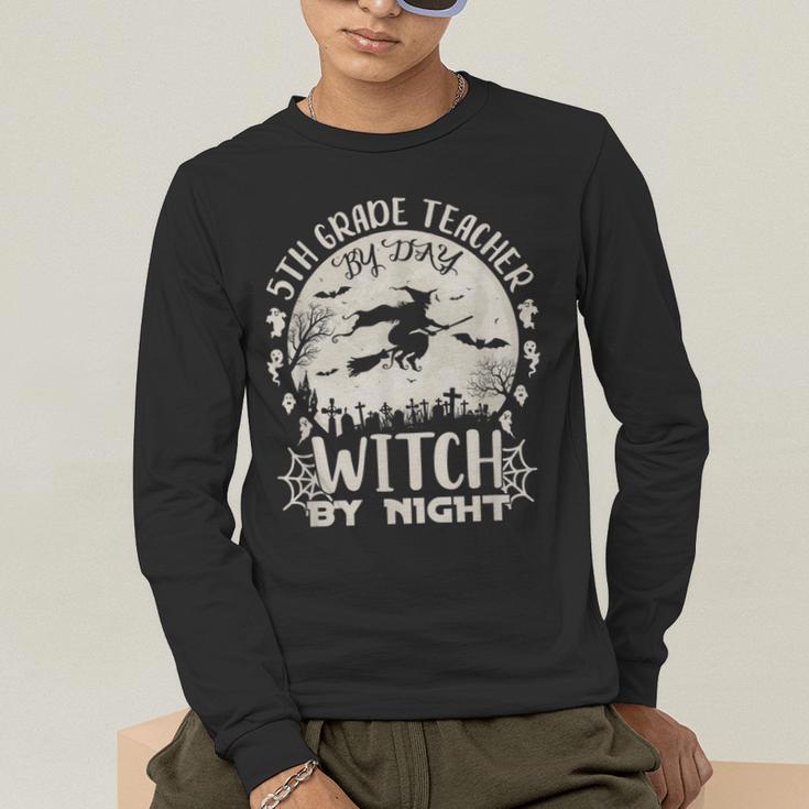 5th Grade Teacher By Day Witch By Night Halloween Men's Long Sleeve T-Shirt, funny gift 5th Grade Teacher By Day Witch By Night Halloween Men's Long Sleeve T-Shirt, funny gift