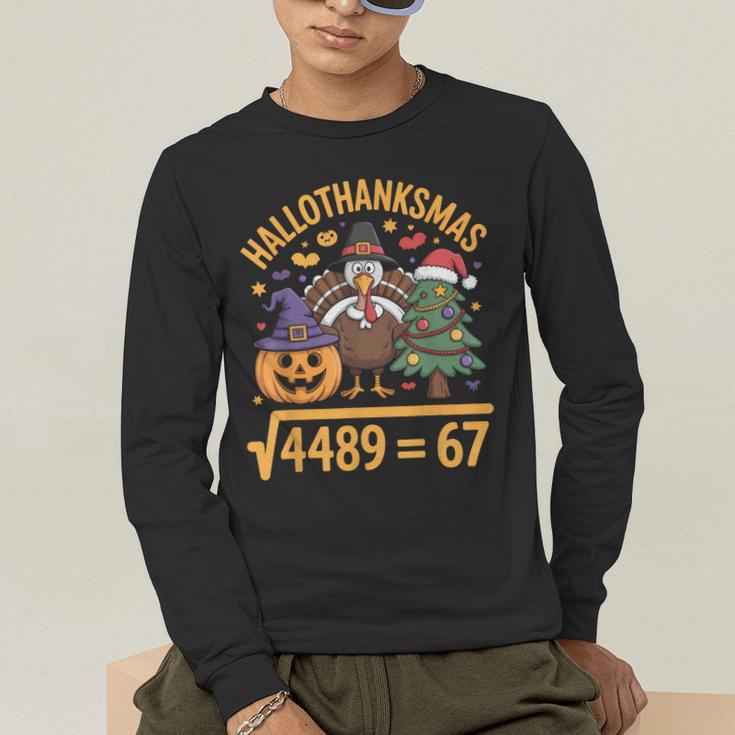 67 Meme Math Teacher Root 4489 Hallothanksmas Six Seven Men's Long Sleeve T-Shirt, funny gift 67 Meme Math Teacher Root 4489 Hallothanksmas Six Seven Men's Long Sleeve T-Shirt, funny gift