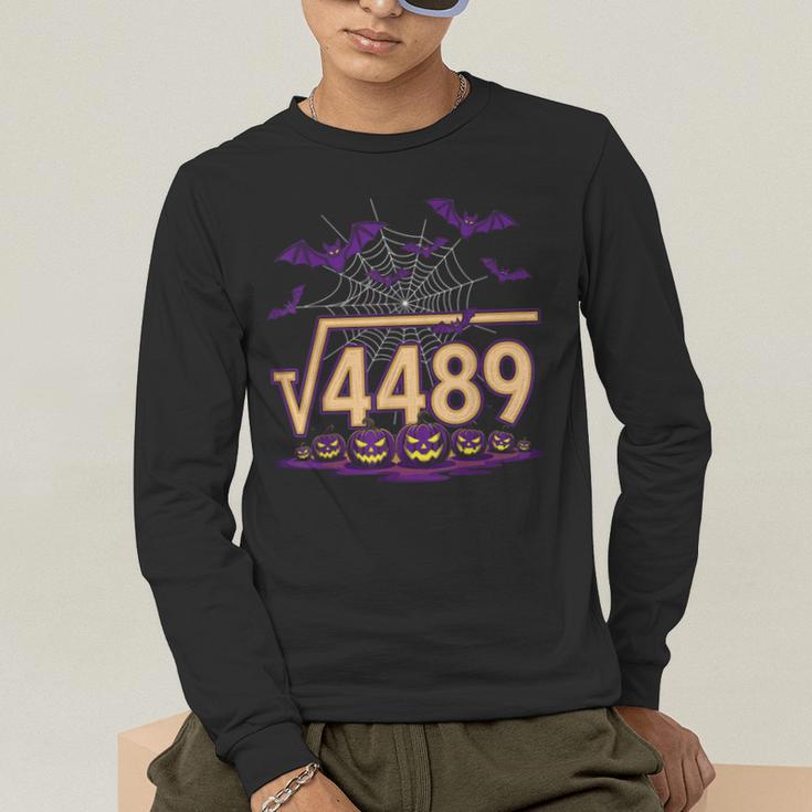 67 Meme Math Teacher Square Root 4489 Halloween Men's Long Sleeve T-Shirt, funny gift 67 Meme Math Teacher Square Root 4489 Halloween Men's Long Sleeve T-Shirt, funny gift