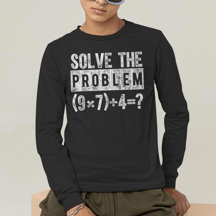 67 Meme PEMDAS Elementary Math Teacher Brain Rot Joke Men's Long Sleeve T-Shirt, funny gift