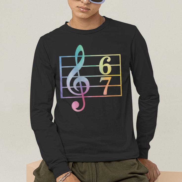 67 Music Meme Slang Six Seven Music Teacher Musician Men's Long Sleeve T-Shirt, funny gift 67 Music Meme Slang Six Seven Music Teacher Musician Men's Long Sleeve T-Shirt, funny gift