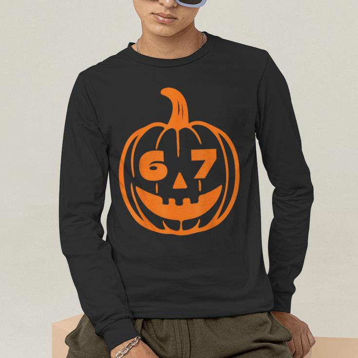 67 Six Seven Halloween Costume For Students Teachers Men's Long Sleeve T-Shirt, funny gift 67 Six Seven Halloween Costume For Students Teachers Men's Long Sleeve T-Shirt, funny gift