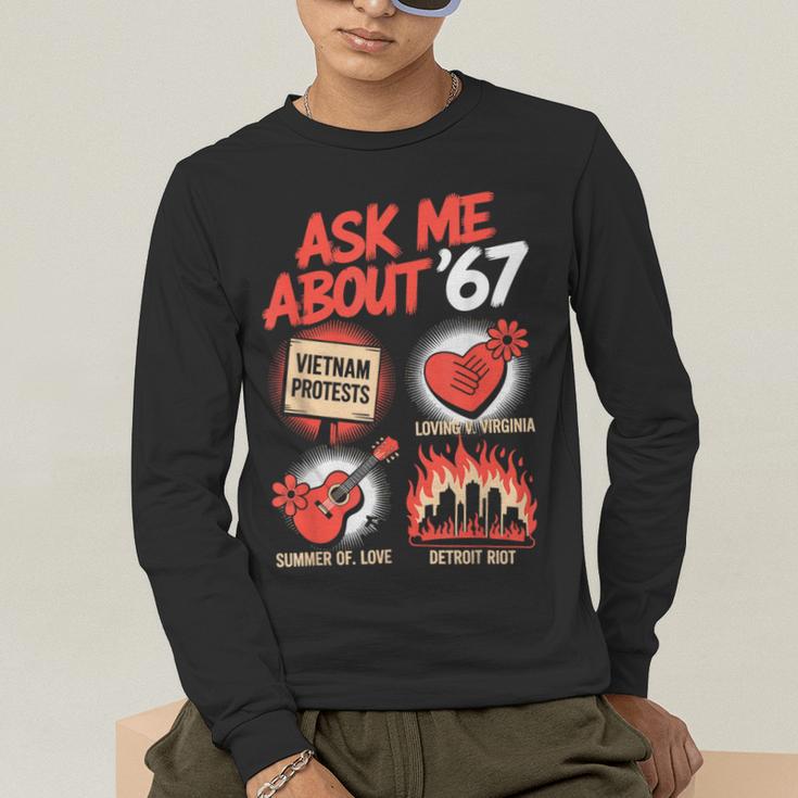 67 History Teacher Teacher 6 7 Overuse '67 Men's Long Sleeve T-Shirt, funny gift 67 History Teacher Teacher 6 7 Overuse '67 Men's Long Sleeve T-Shirt, funny gift