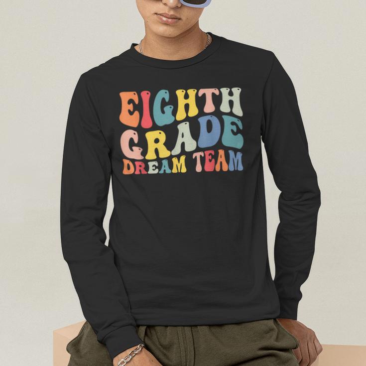 8th Grade Dream Team Teachers Boys Kids Retro Back To School Men's Long Sleeve T-Shirt, funny gift 8th Grade Dream Team Teachers Boys Kids Retro Back To School Men's Long Sleeve T-Shirt, funny gift