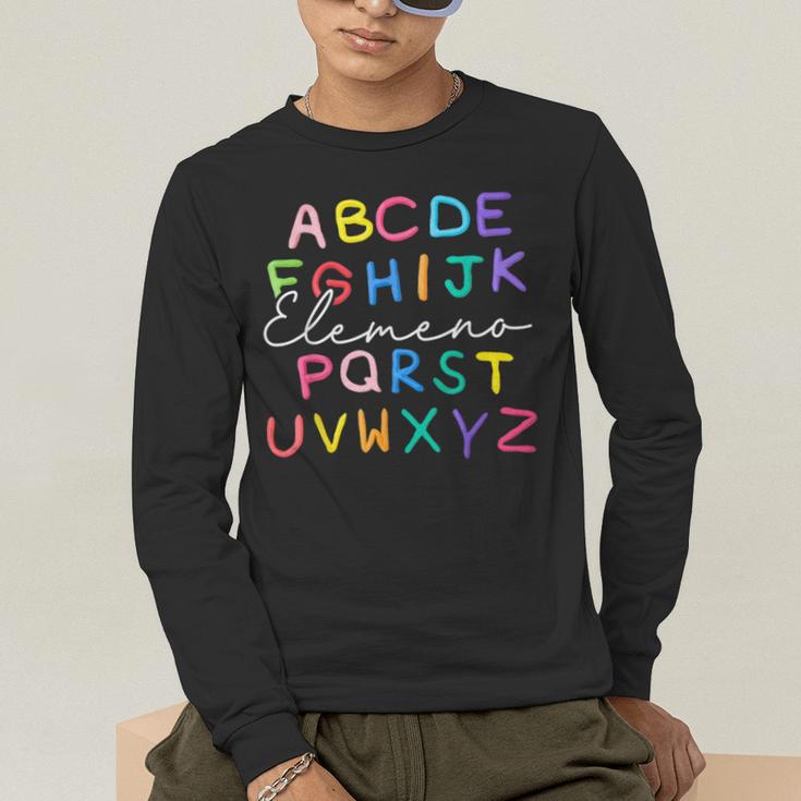 ABC Elemeno Kindergarten Teacher Boy Girl Kid Back To School Men's Long Sleeve T-Shirt, funny gift ABC Elemeno Kindergarten Teacher Boy Girl Kid Back To School Men's Long Sleeve T-Shirt, funny gift