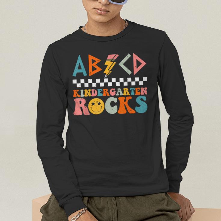 ABCD Kindergarten Rocks Back To School Teacher Kindergarten Men's Long Sleeve T-Shirt, funny gift