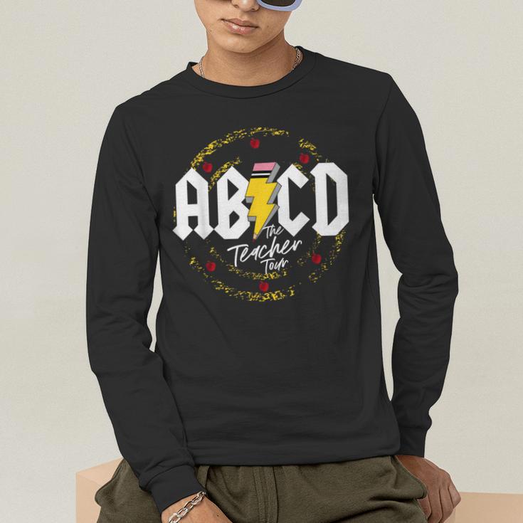 ABCD The Teacher Tour Last Day Of School Rockin' Teacher Men's Long Sleeve T-Shirt, funny gift ABCD The Teacher Tour Last Day Of School Rockin' Teacher Men's Long Sleeve T-Shirt, funny gift