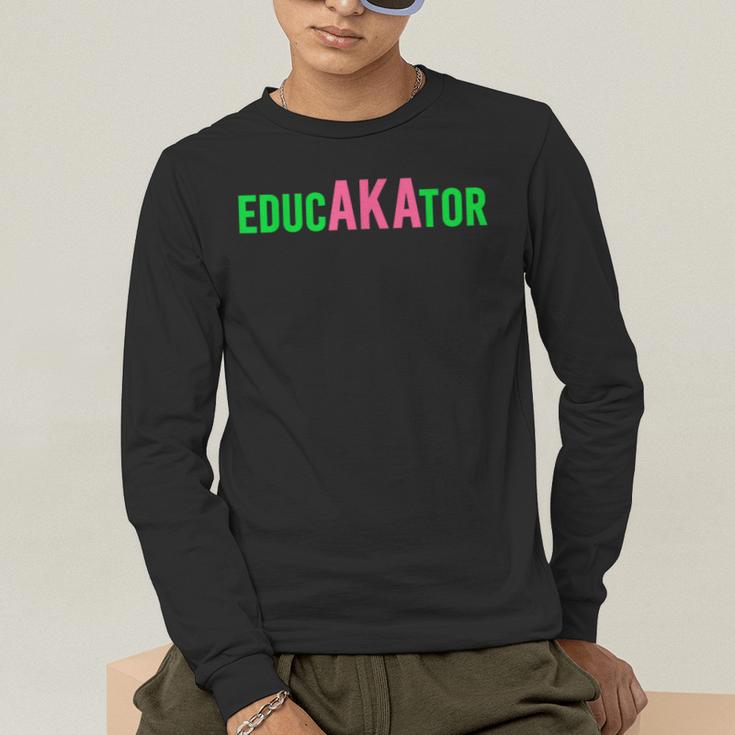 Aka Educator Educators & Teacher Crew School Squad Men's Long Sleeve T-Shirt, funny gift