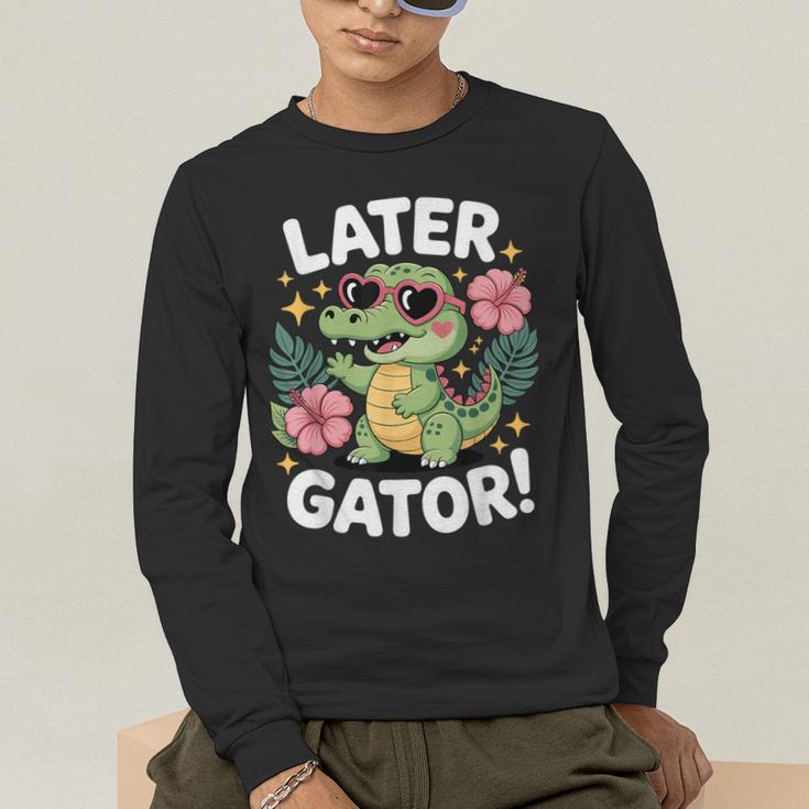 Alligator Later Gator Teacher Summer Last Day Fun Men's Long Sleeve T-Shirt, funny gift Alligator Later Gator Teacher Summer Last Day Fun Men's Long Sleeve T-Shirt, funny gift