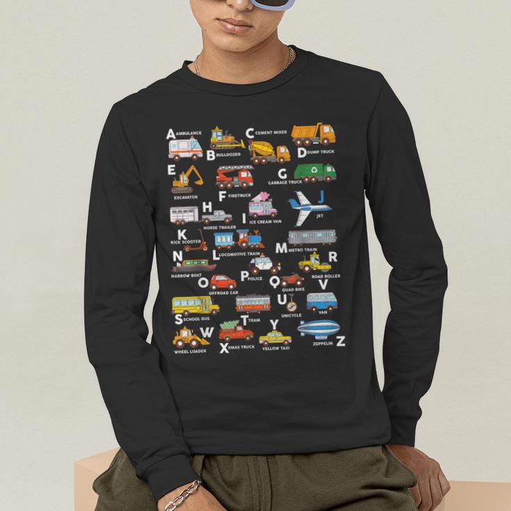 Alphabet Vehicles ABCs Learning Teachers Kids Boys Girls Men's Long Sleeve T-Shirt, funny gift Alphabet Vehicles ABCs Learning Teachers Kids Boys Girls Men's Long Sleeve T-Shirt, funny gift