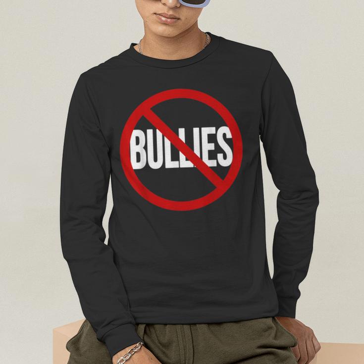 Anti Bullying No Bullies School Teacher Student Kindness Men's Long Sleeve T-Shirt, funny gift Anti Bullying No Bullies School Teacher Student Kindness Men's Long Sleeve T-Shirt, funny gift