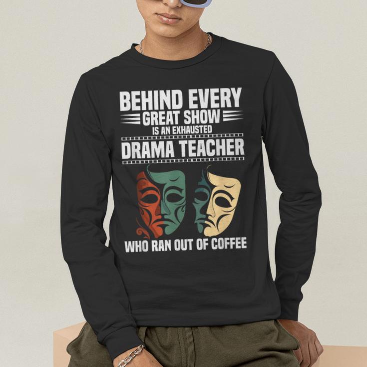 Theatre Teacher Drama Lover Theatre Mask Drama Teacher Men's Long Sleeve T-Shirt, funny gift Theatre Teacher Drama Lover Theatre Mask Drama Teacher Men's Long Sleeve T-Shirt, funny gift