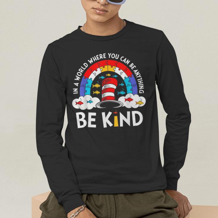 Autism Awareness For Teacher Why Fit In Doctor Cat Hat Cool Men's Long Sleeve T-Shirt, funny gift Autism Awareness For Teacher Why Fit In Doctor Cat Hat Cool Men's Long Sleeve T-Shirt, funny gift