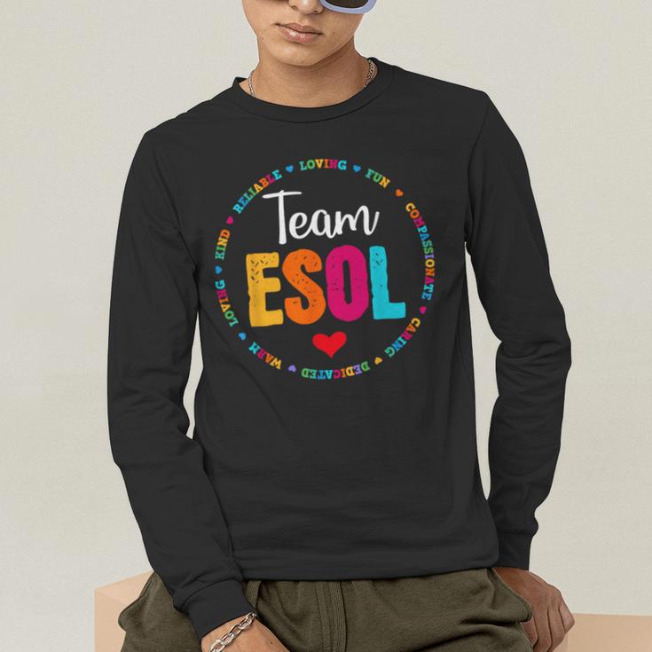 Back To School Teachers Crew Students Team ESOL Teacher Men's Long Sleeve T-Shirt, funny gift Back To School Teachers Crew Students Team ESOL Teacher Men's Long Sleeve T-Shirt, funny gift