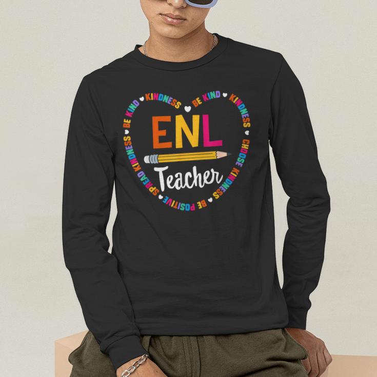 Back To School Tee ENL Teacher English New Language Squad Men's Long Sleeve T-Shirt, funny gift