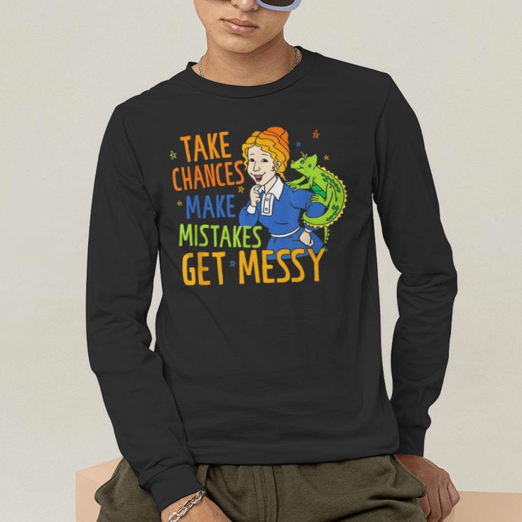 Beauty Teacher Take Chances Make Mistakes Get Messy Men's Long Sleeve T-Shirt, funny gift Beauty Teacher Take Chances Make Mistakes Get Messy Men's Long Sleeve T-Shirt, funny gift