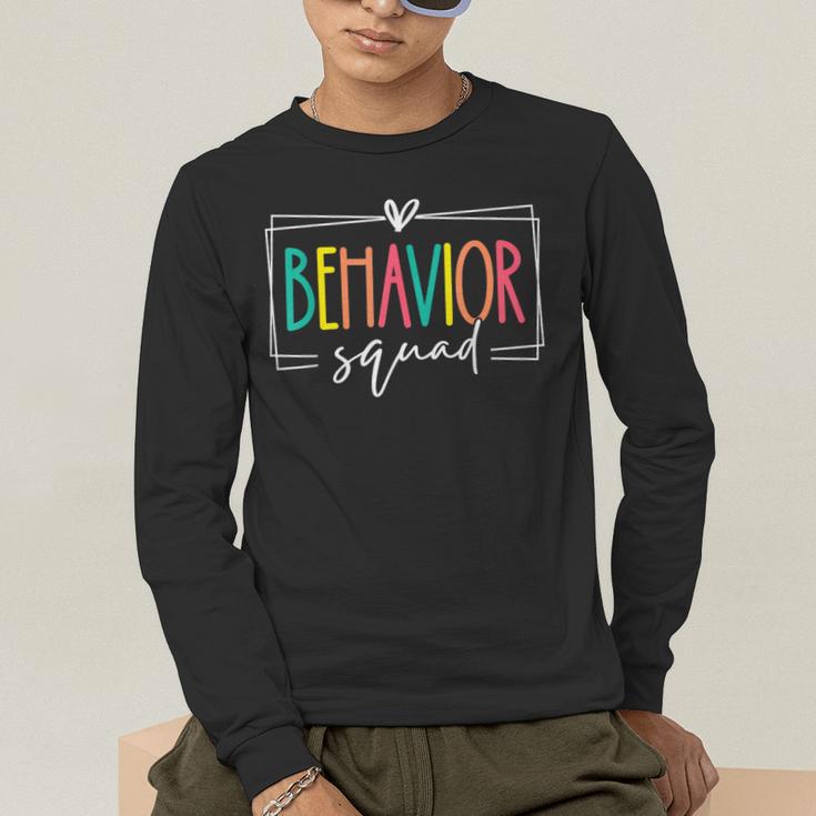 Behavior Squad School Counselor SPED Teacher Kids Women Men Men's Long Sleeve T-Shirt, funny gift Behavior Squad School Counselor SPED Teacher Kids Women Men Men's Long Sleeve T-Shirt, funny gift