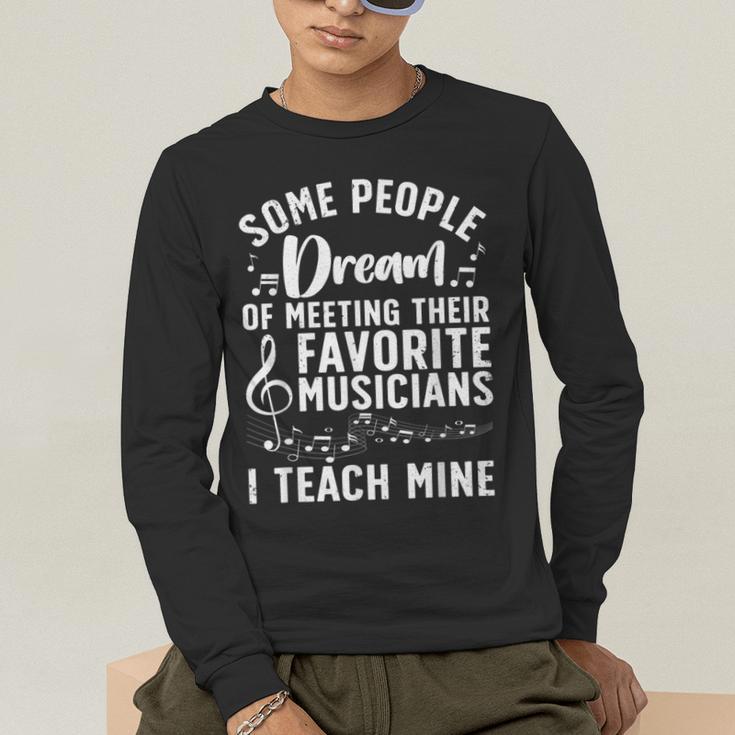 Best Music Teacher For Men Women Musician Band Piano Teacher Men's Long Sleeve T-Shirt, funny gift