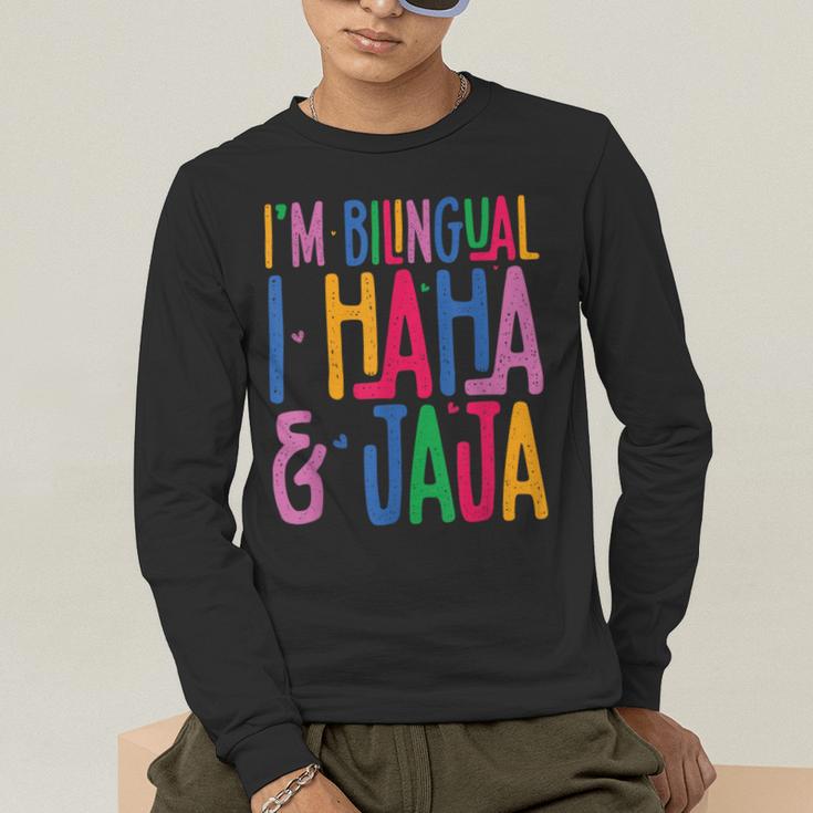 I Am Bilingual I Haha And Jaja Latina Latino Spanish Teacher Men's Long Sleeve T-Shirt, funny gift I Am Bilingual I Haha And Jaja Latina Latino Spanish Teacher Men's Long Sleeve T-Shirt, funny gift