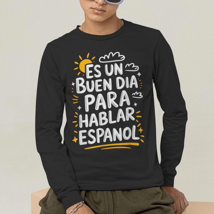 Bilingual Teacher Maestra Spanish Teacher Men's Long Sleeve T-Shirt, funny gift