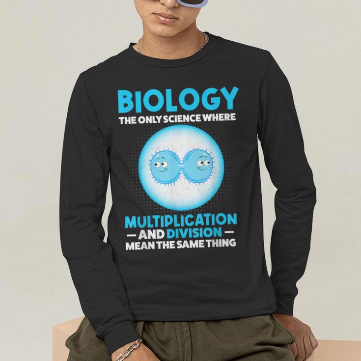 Biology Facts Science Teacher Student Biologist Men's Long Sleeve T-Shirt, funny gift Biology Facts Science Teacher Student Biologist Men's Long Sleeve T-Shirt, funny gift