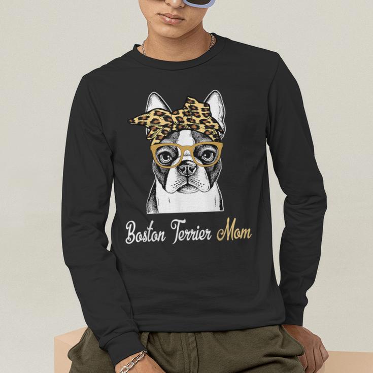 Birthday And Mother's Day -Boston Terrier Mom Men's Long Sleeve T-Shirt, funny gift