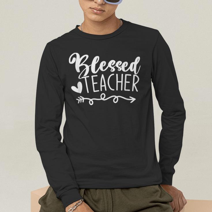 Blessed Teacher For Men Women Kids Men's Long Sleeve T-Shirt, funny gift Blessed Teacher For Men Women Kids Men's Long Sleeve T-Shirt, funny gift
