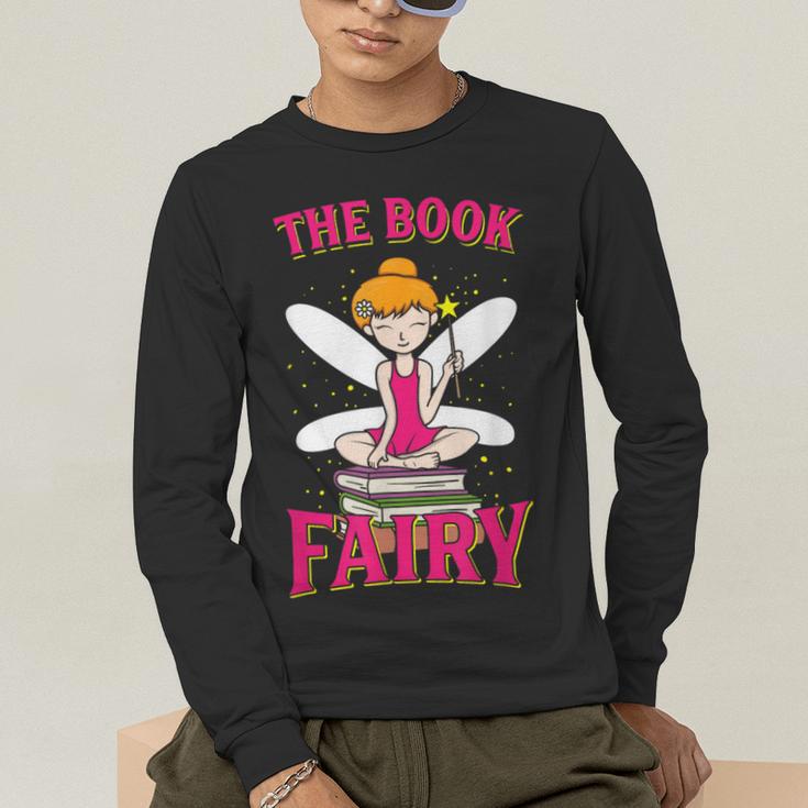 The Book Fairy Reading Teacher Librarian T-Shirt Men's Long Sleeve T-Shirt, funny gift