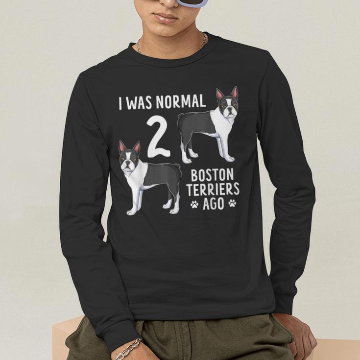 Boston Terrier Humor Bostie Dog Lover For Men Women Kids Men's Long Sleeve T-Shirt, funny gift