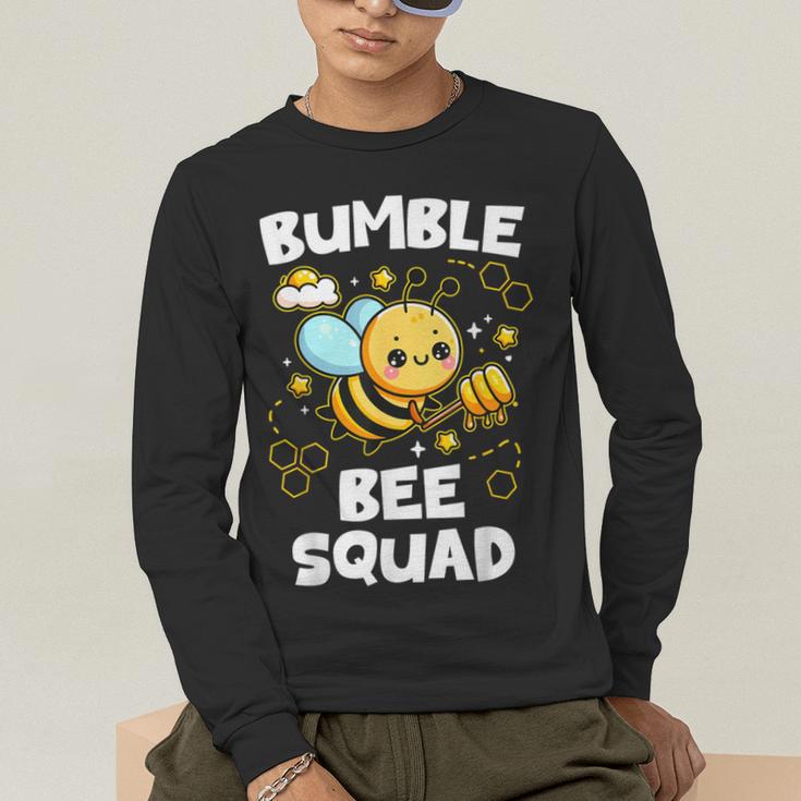 Bumble Bee Squad Honey Bumblebee Teacher Team Group Men's Long Sleeve T-Shirt, funny gift