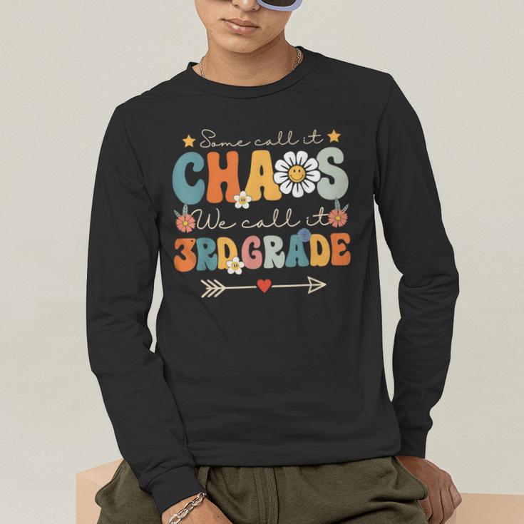 Some Call It Chaos We Call It 3rd Grade Third Grade Teachers Men Women Kids Men's Long Sleeve T-Shirt, funny gift Some Call It Chaos We Call It 3rd Grade Third Grade Teachers Men Women Kids Men's Long Sleeve T-Shirt, funny gift