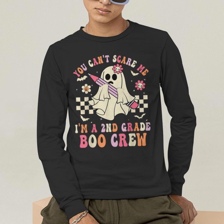 You Can't Scare Me Im A 2nd-Grade Boo Crew Teacher Halloween Men's Long Sleeve T-Shirt, funny gift You Can't Scare Me Im A 2nd-Grade Boo Crew Teacher Halloween Men's Long Sleeve T-Shirt, funny gift