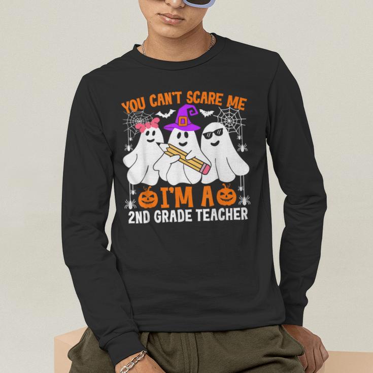 You Can't Scare Me I'm A 2nd Grade Teacher Halloween Men's Long Sleeve T-Shirt, funny gift You Can't Scare Me I'm A 2nd Grade Teacher Halloween Men's Long Sleeve T-Shirt, funny gift