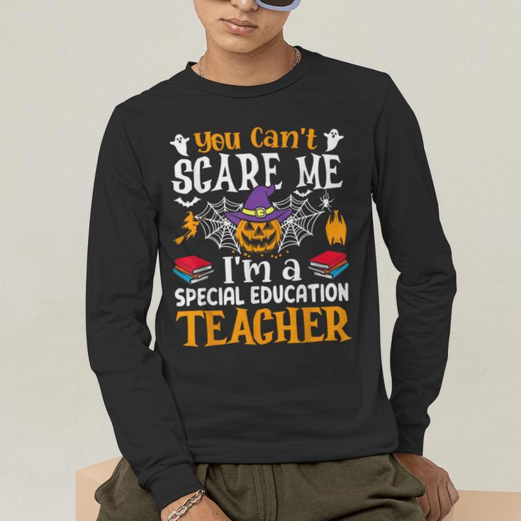 You Can't Scare Me I'm A Special Education Teacher Halloween Men's Long Sleeve T-Shirt, funny gift You Can't Scare Me I'm A Special Education Teacher Halloween Men's Long Sleeve T-Shirt, funny gift