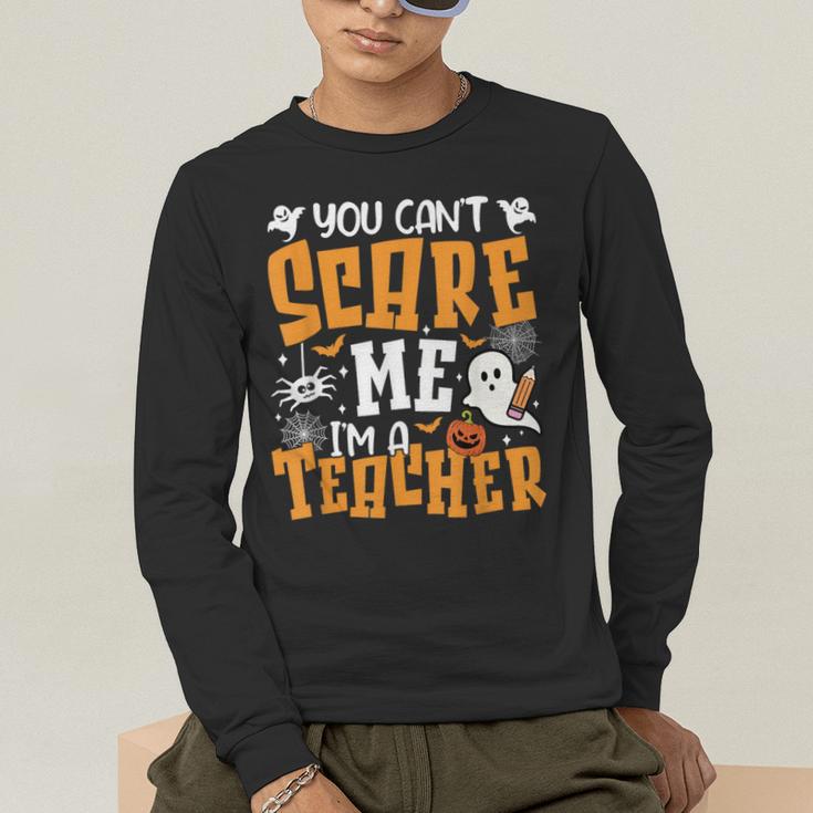 You Can't Scare Me I'm A Teacher Halloween Spooky Season Men's Long Sleeve T-Shirt, funny gift You Can't Scare Me I'm A Teacher Halloween Spooky Season Men's Long Sleeve T-Shirt, funny gift
