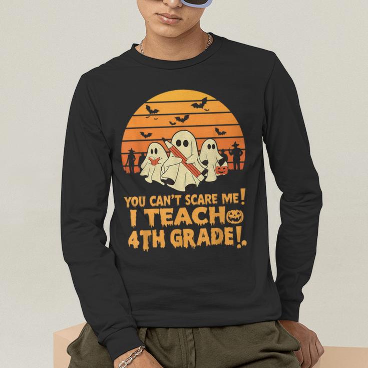 You Can't Scare Me I Teach 4th Grade Teacher Halloween Men's Long Sleeve T-Shirt, funny gift You Can't Scare Me I Teach 4th Grade Teacher Halloween Men's Long Sleeve T-Shirt, funny gift