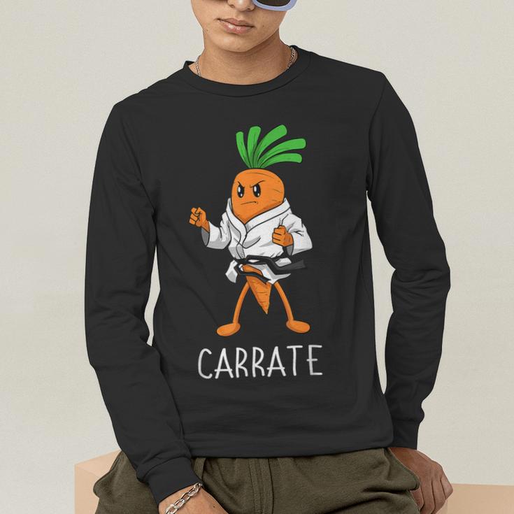 Carrate Karate Carrot Student Teacher Trainee Trainor Men's Long Sleeve T-Shirt, funny gift Carrate Karate Carrot Student Teacher Trainee Trainor Men's Long Sleeve T-Shirt, funny gift