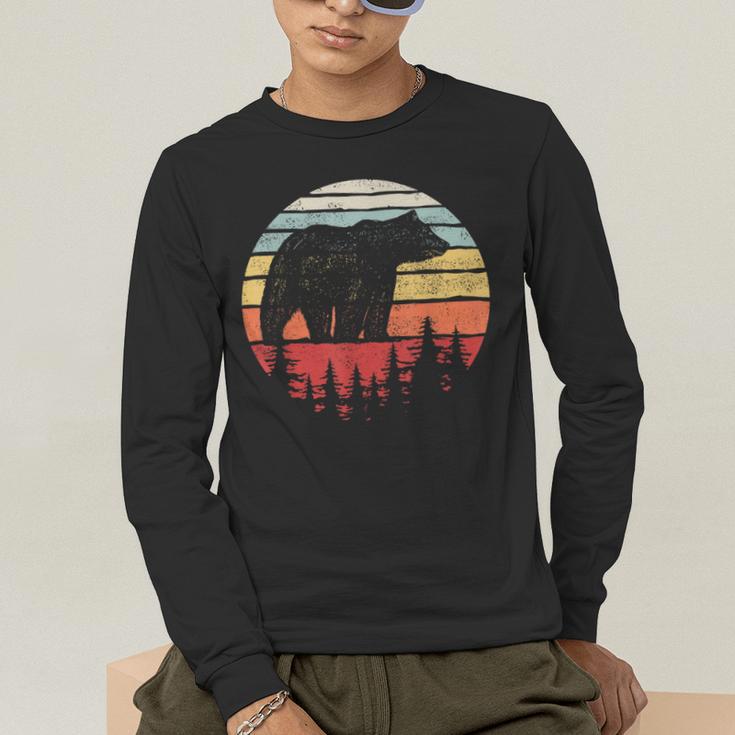 Catch Some Rays Vintage Retro Grizzly Bear Men's Long Sleeve T-Shirt, funny gift