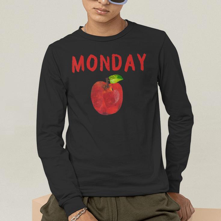 Caterpillar Friday Fruit Kindergarten Teacher Men Women Kids Men's Long Sleeve T-Shirt, funny gift Caterpillar Friday Fruit Kindergarten Teacher Men Women Kids Men's Long Sleeve T-Shirt, funny gift