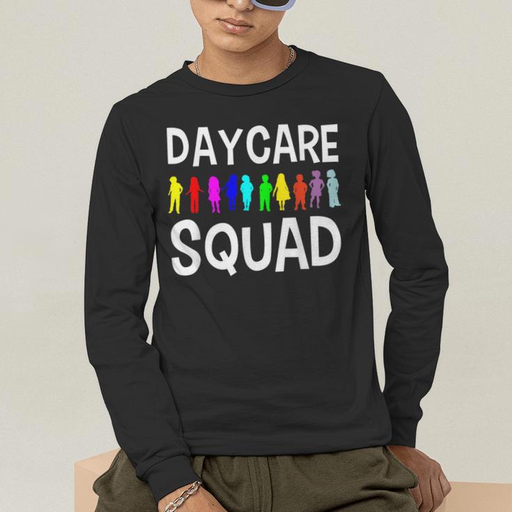 Childcare Daycare Squad Daycare Teacher Men Women Men's Long Sleeve T-Shirt, funny gift