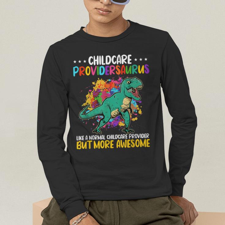 Childcare Providersaurus Daycare Teachers Men's Long Sleeve T-Shirt, funny gift