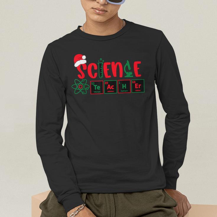 Christmas Science Teacher Santa Educator Chemical Elements Men's Long Sleeve T-Shirt, funny gift Christmas Science Teacher Santa Educator Chemical Elements Men's Long Sleeve T-Shirt, funny gift