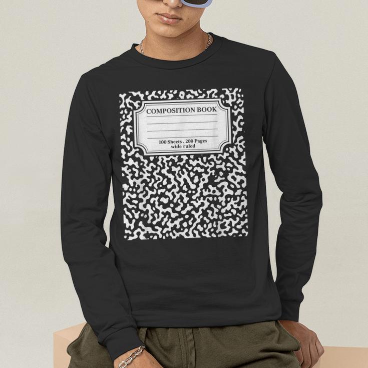 Composition Notebook Matching Group Halloween Teachers Men's Long Sleeve T-Shirt, funny gift Composition Notebook Matching Group Halloween Teachers Men's Long Sleeve T-Shirt, funny gift