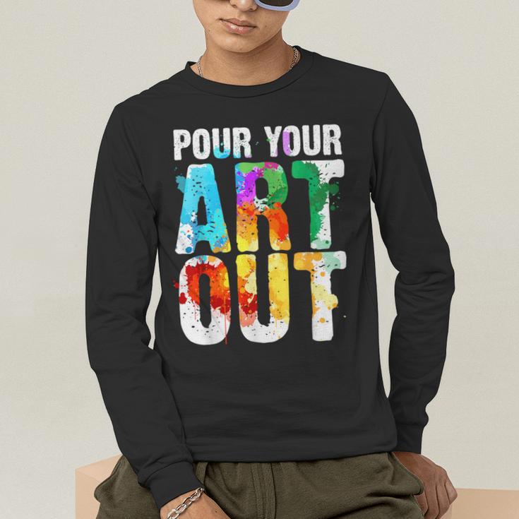 Cool Artist For Men Women Painter Art Teacher Paint Artists Men's Long Sleeve T-Shirt, funny gift