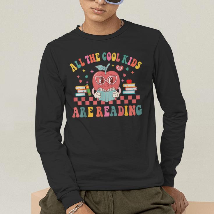 All The Cool Kids Are Reading Book Reading Teacher School Men's Long Sleeve T-Shirt, funny gift All The Cool Kids Are Reading Book Reading Teacher School Men's Long Sleeve T-Shirt, funny gift