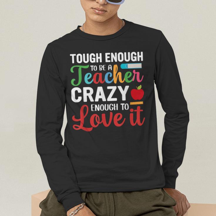 Crazy Teacher Men Women School Teachers Men's Long Sleeve T-Shirt, funny gift