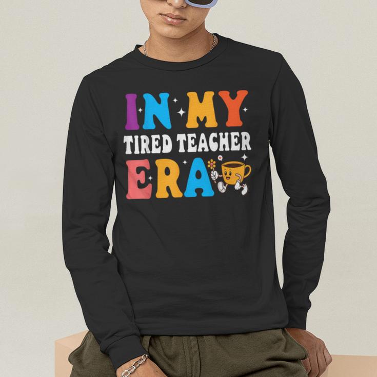 Cute Coffee Glass Face Happy Day In My Tired Teacher ERA For Men Women Men's Long Sleeve T-Shirt, funny gift Cute Coffee Glass Face Happy Day In My Tired Teacher ERA For Men Women Men's Long Sleeve T-Shirt, funny gift