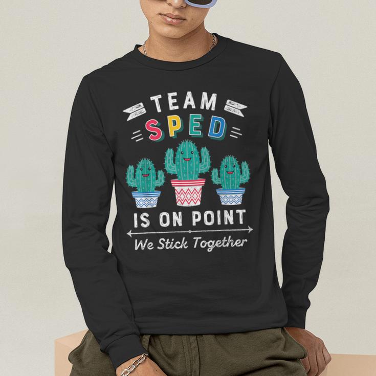 Cute SPED Teacher Special Education Cactus SPED Teacher Men's Long Sleeve T-Shirt, funny gift Cute SPED Teacher Special Education Cactus SPED Teacher Men's Long Sleeve T-Shirt, funny gift